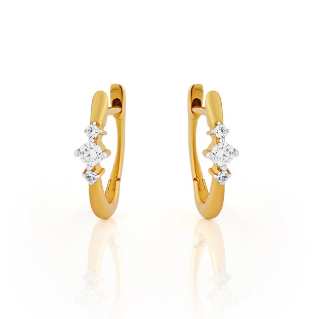 Aura Lab-Grown Diamond Hoop Earrings