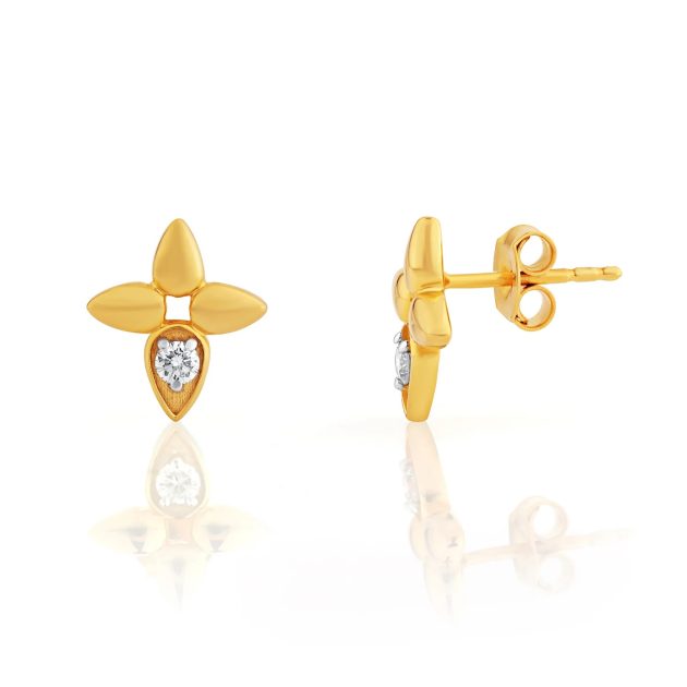 Sunflare Lab-Grown Diamond Stud Earrings - Image 2