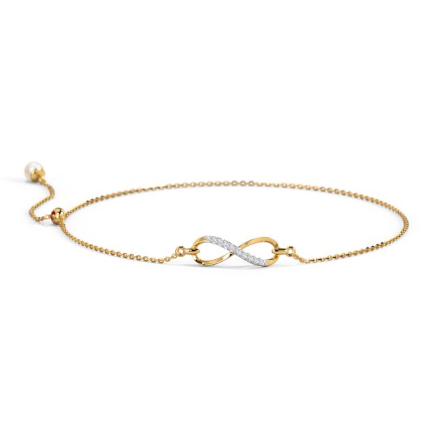 Infinity Adjustable Pearl Bracelet - Image 2
