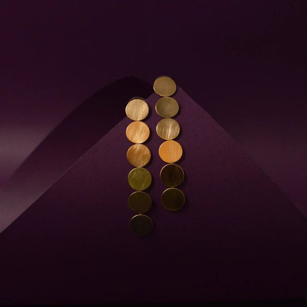 Golden Coin Earring