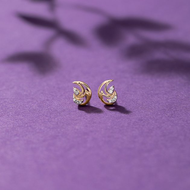Diamond Stud Earrings - Image 2